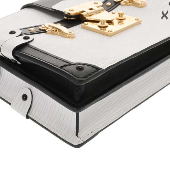 LOUIS VUITTON Epi Trunk clutch White/Blanc/Noir - Picture 6 of 12